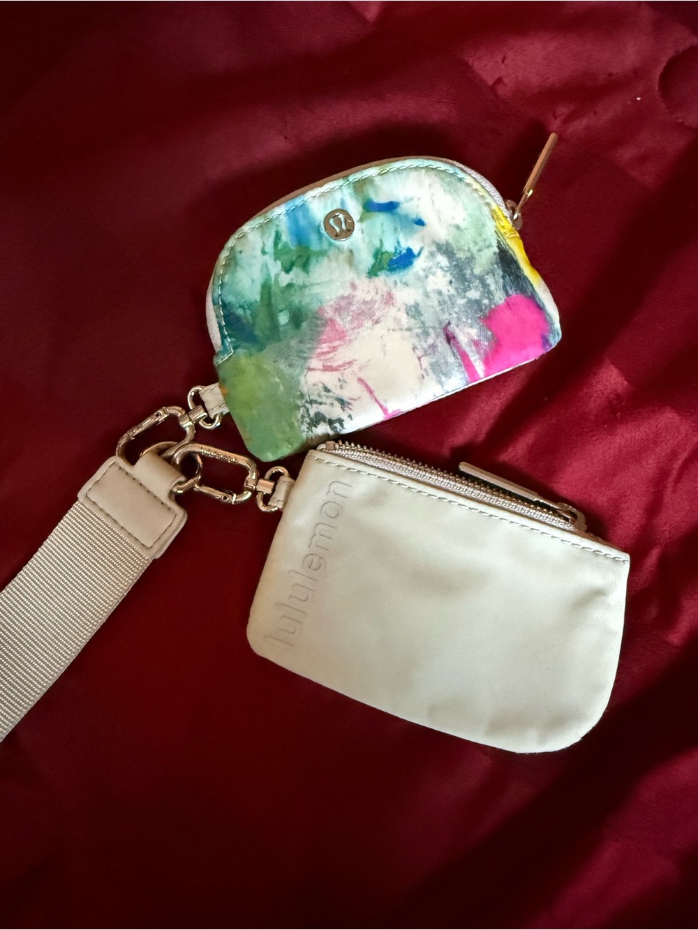 lululemon athletica Dual Pouch Wristlet No Limits White Multi/Vapor
